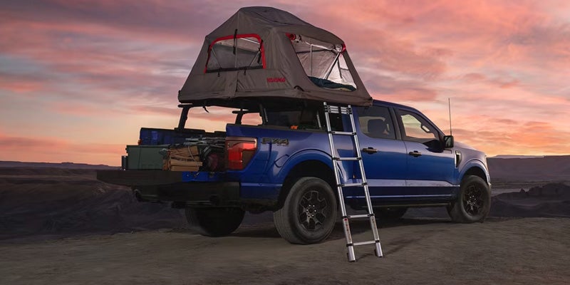 Ford F-150 with roof tent