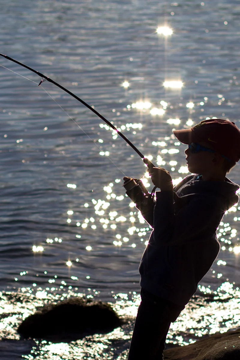 Kid fishing
